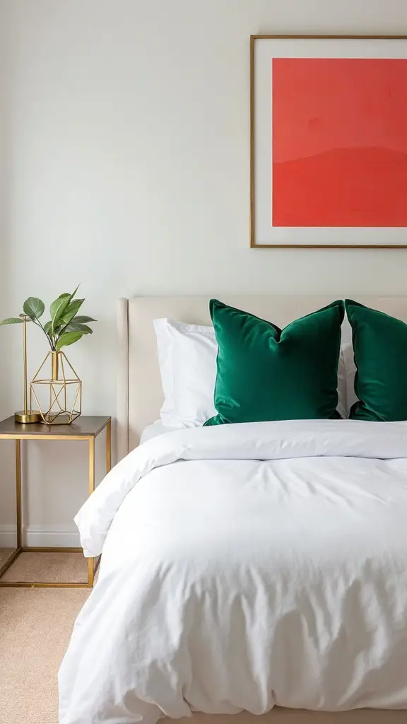 elegant white with bold accents