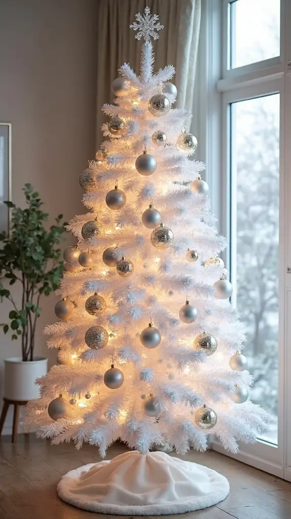 elegant winter wonderland christmas display