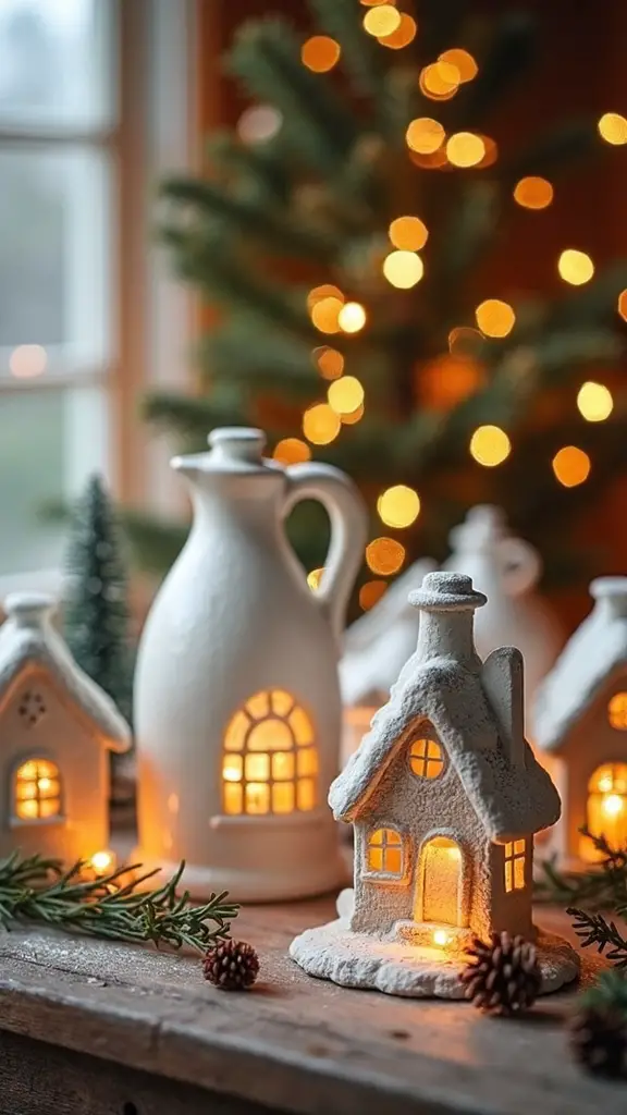 enchanting farmhouse christmas milk jug villages