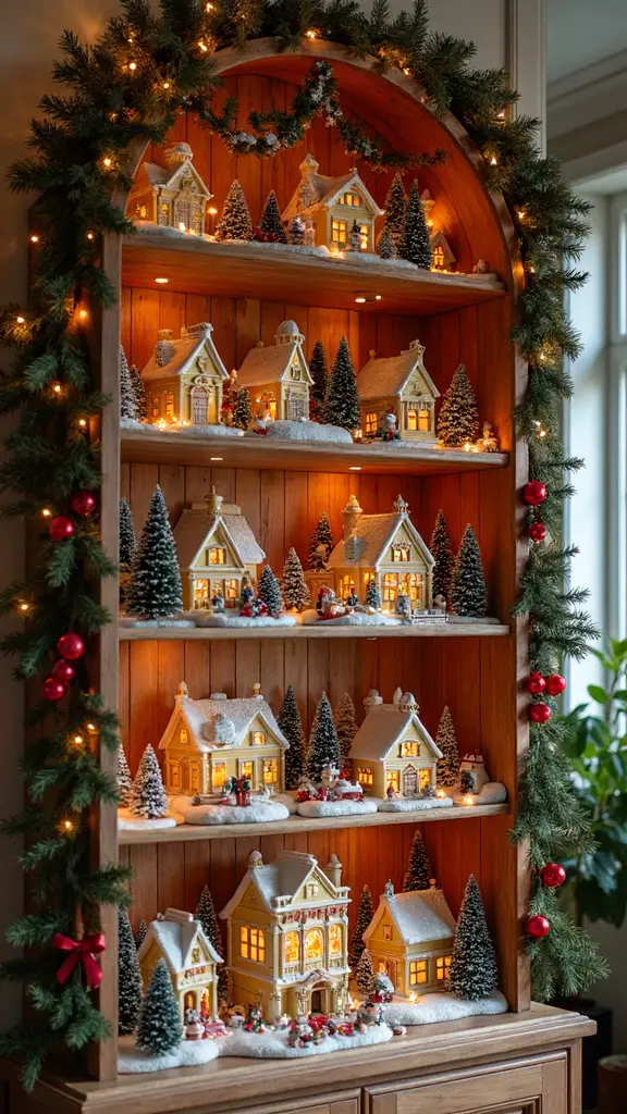 enchanting holiday bookshelf displays