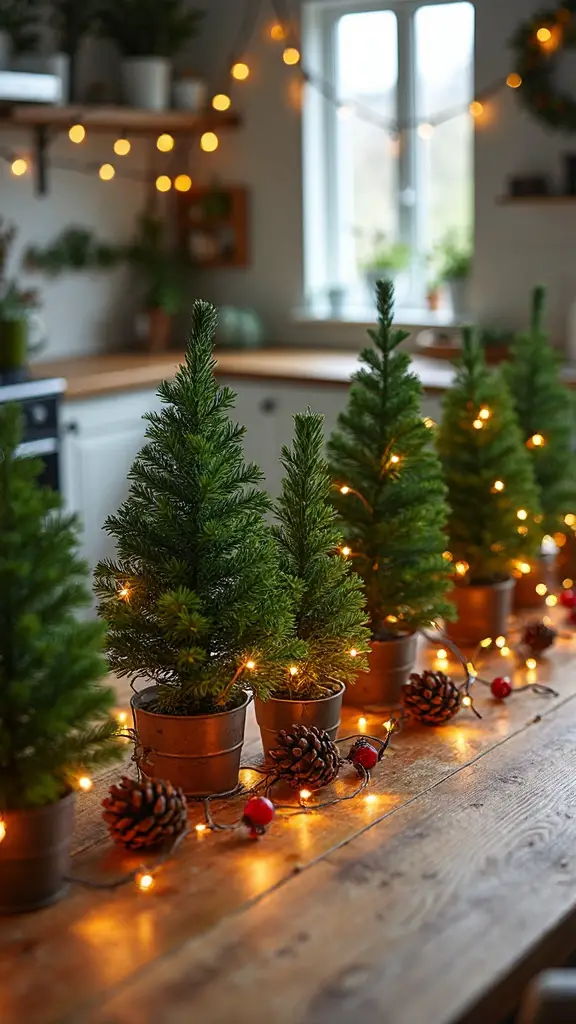 enchanting miniature christmas tree forest