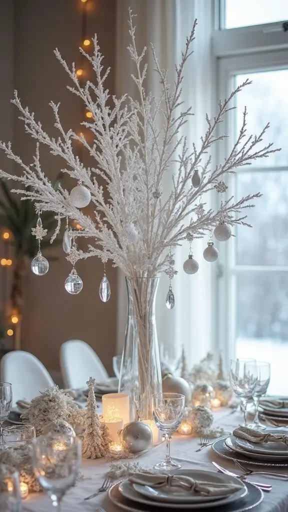 enchanting winter wonderland centerpiece