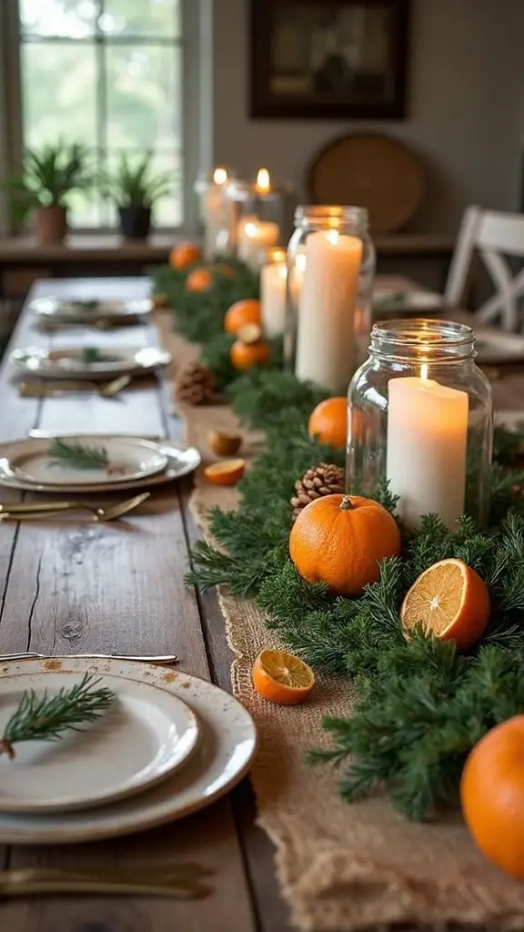 farmhouse christmas organic natural decor