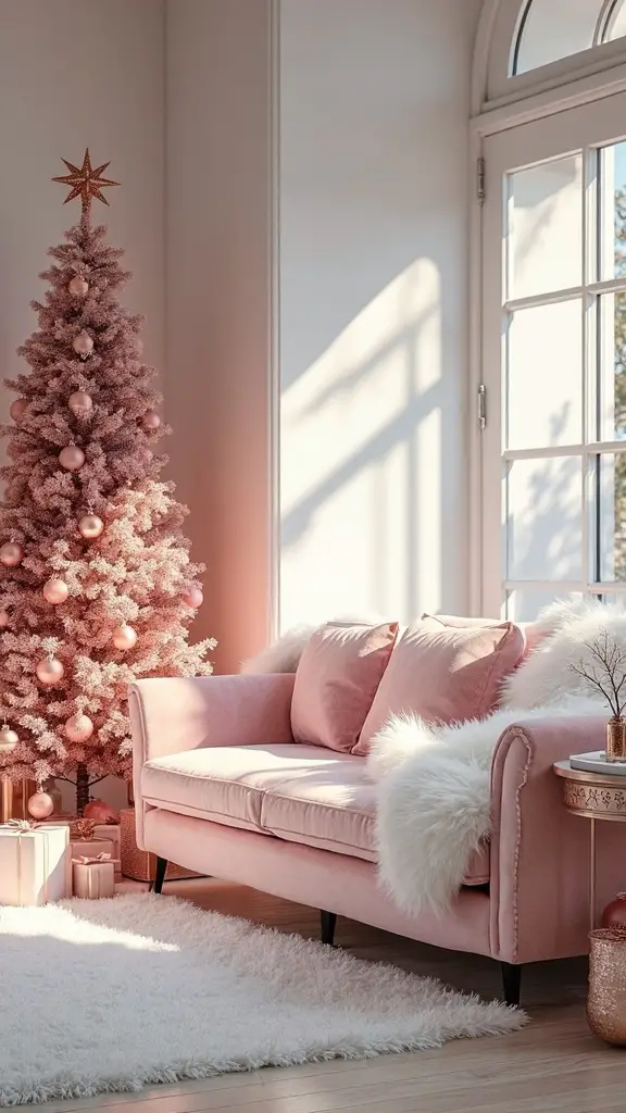 feminine sophisticated distinguished holiday decorating