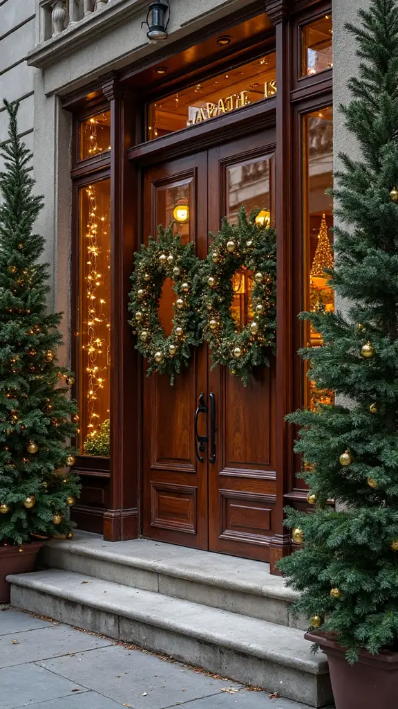 festive business outdoor christmas decorations
