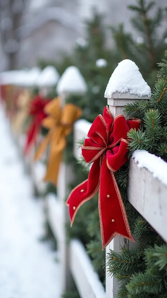 festive colorful weather resistant ribbon decor