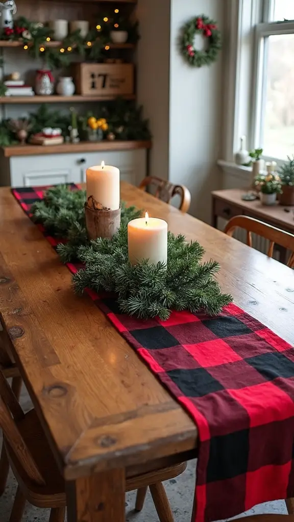 festive farmhouse christmas table decor