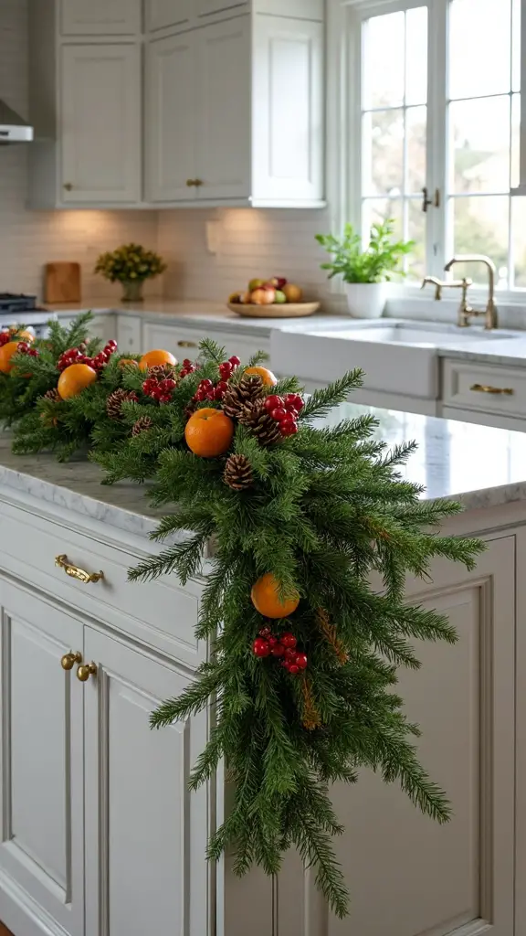 festive natural layered illuminated
