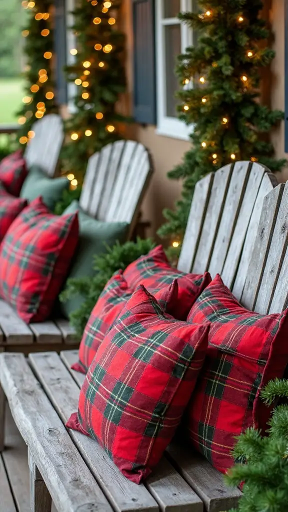 festive outdoor holiday seating arrangement