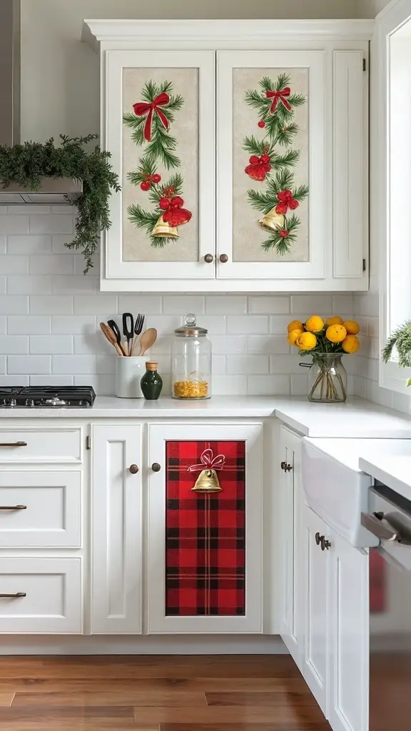 festive removable cabinet door inserts