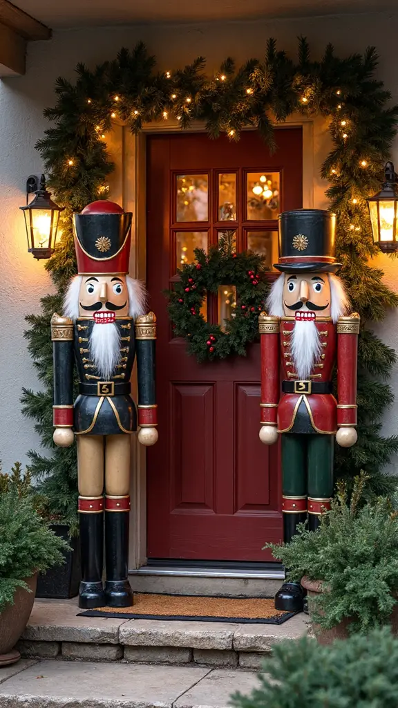 festive wooden nutcracker holiday d cor