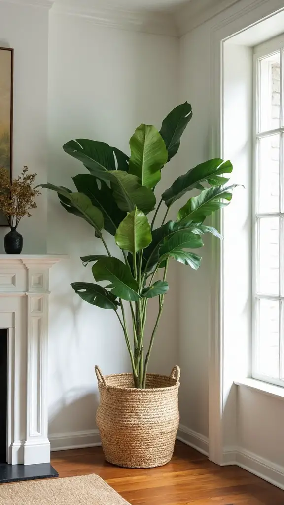 fill empty corners with lush plants