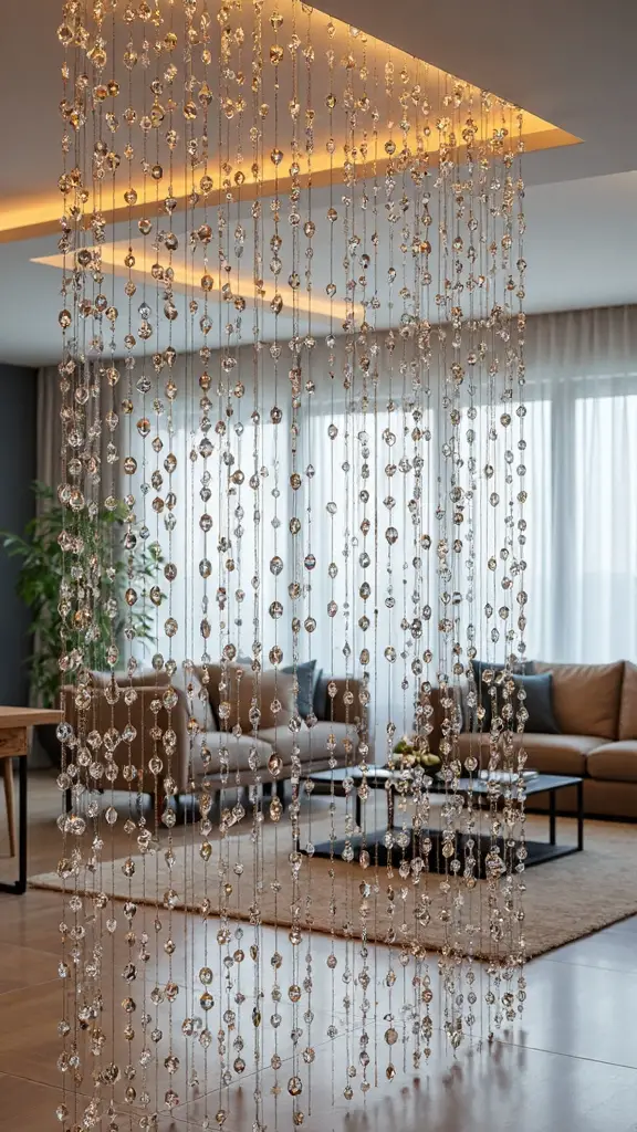 flowing flexible room defining artistic curtains