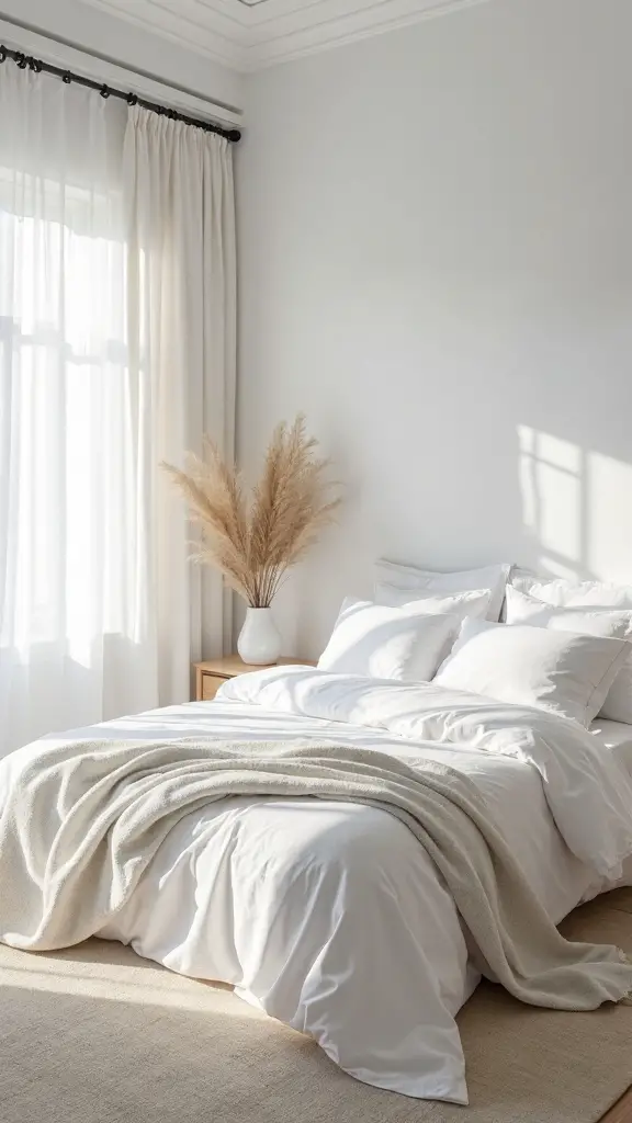fresh bright relaxing bedroom