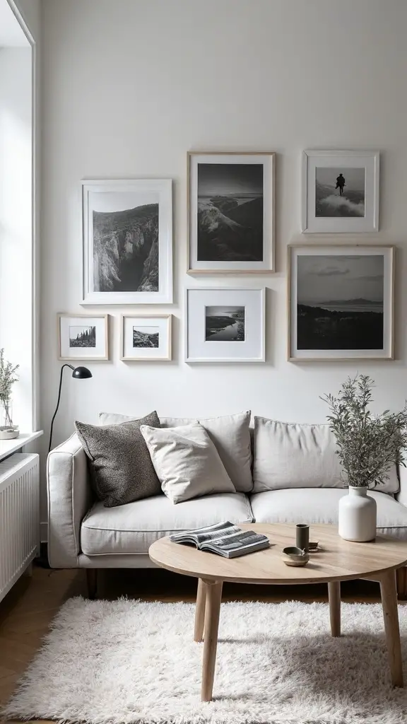 gallery wall photography accents minimalist decor
