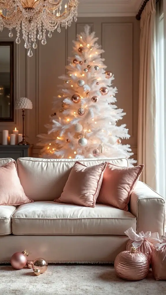 glamorous metallic christmas retreat