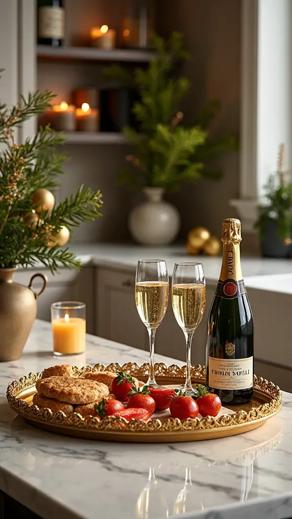 gleaming practical decorative holiday serving trays