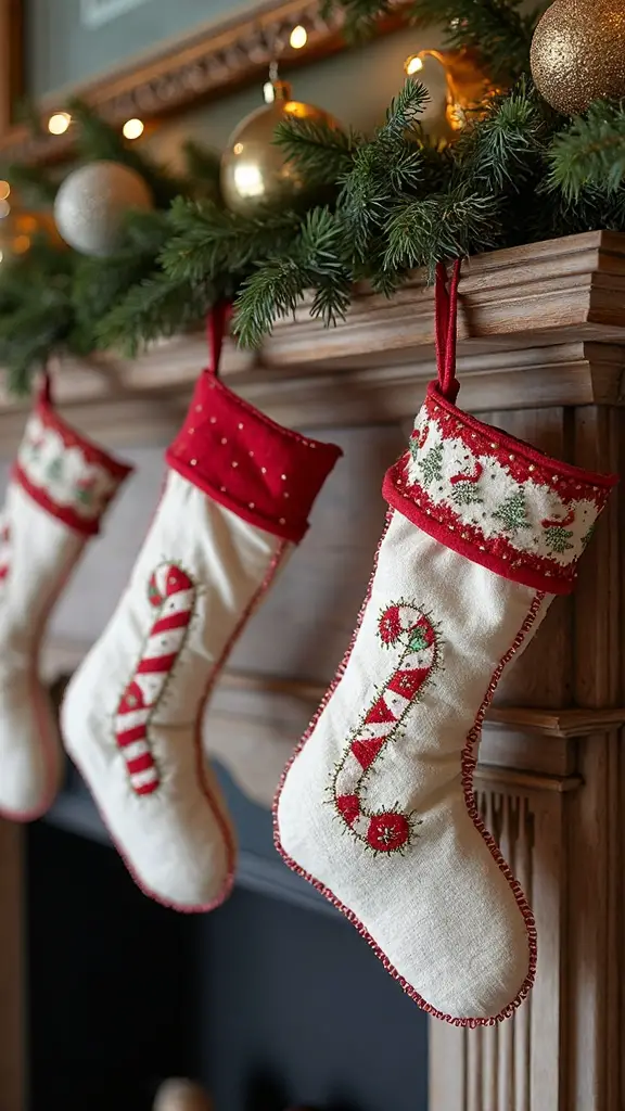 handcrafted felt fabric holiday ornaments