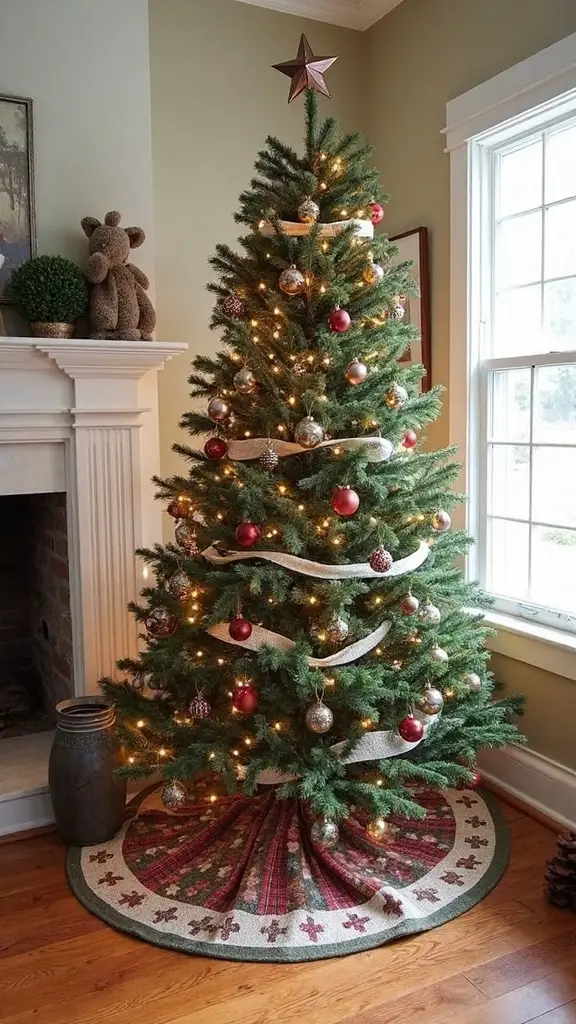 handcrafted vintage quilts transform tree skirts