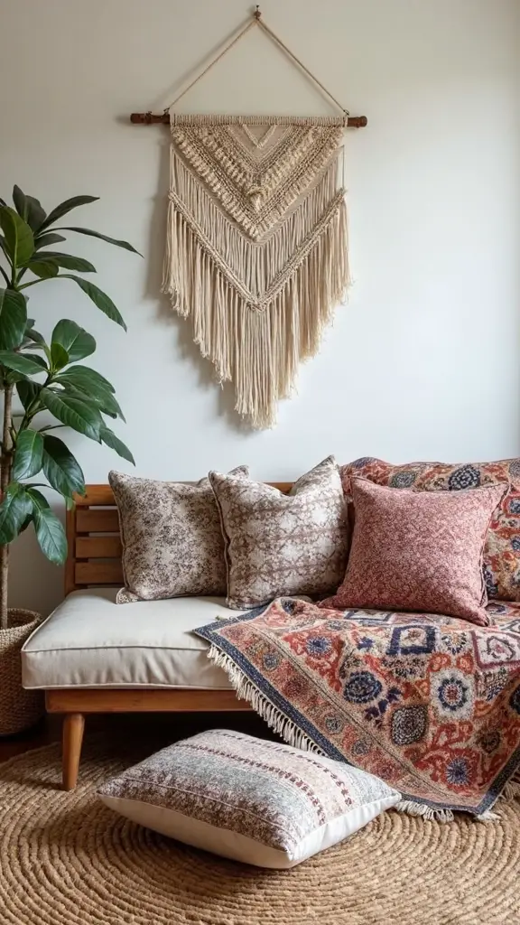 harmonious pattern layering for boho style
