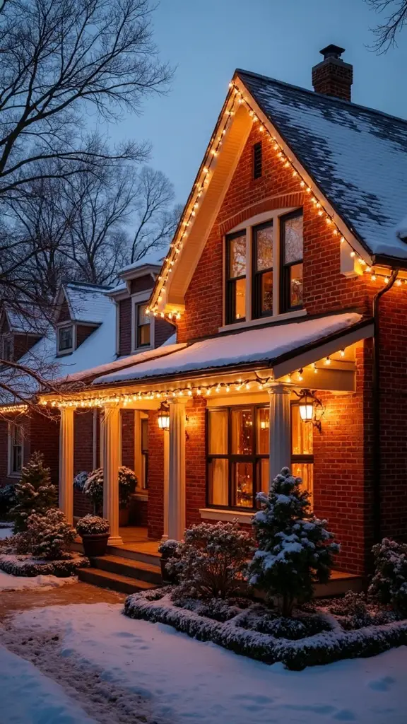 highlight architectural features with lights