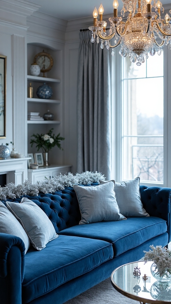 holiday blue decor ideas