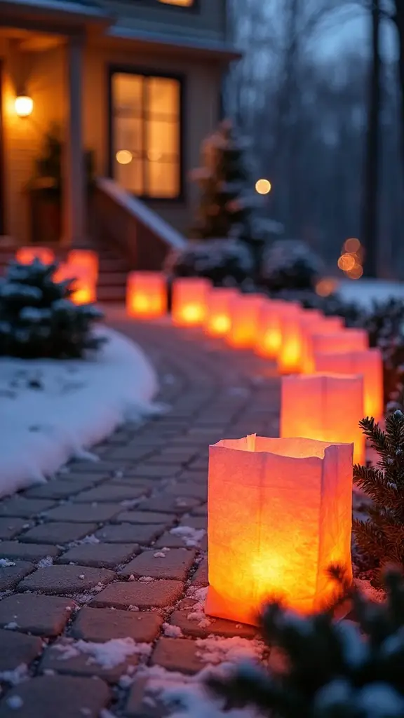 illuminated festive pathway luminaires