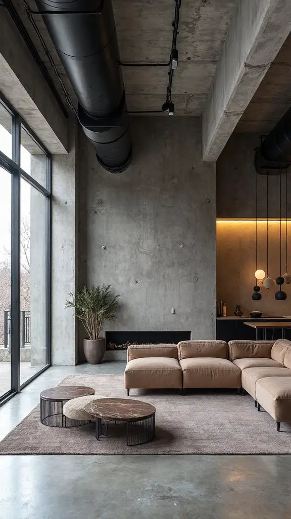 industrial character beams and ductwork