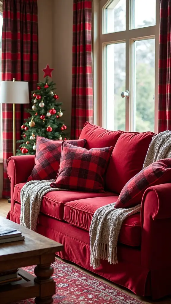 layered buffalo plaid holiday elegance