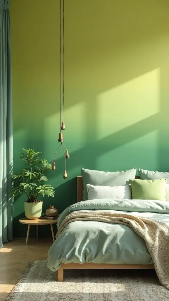 layered chartreuse gradient energizes space