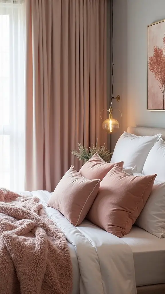 layered luxurious textural fabric oasis