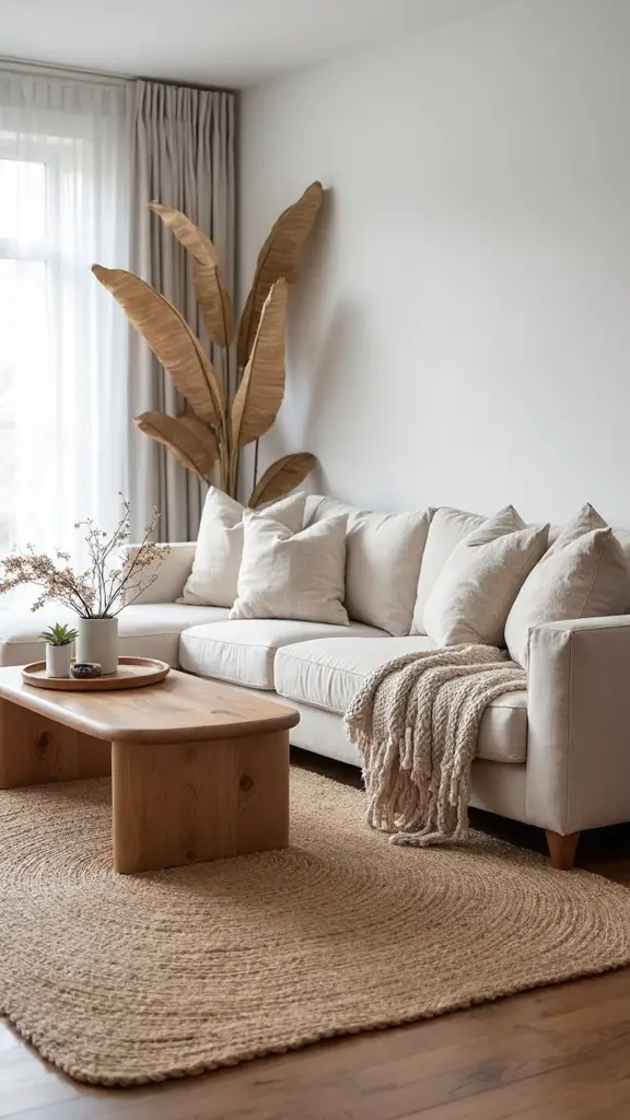 layered natural textures create cozy minimalism