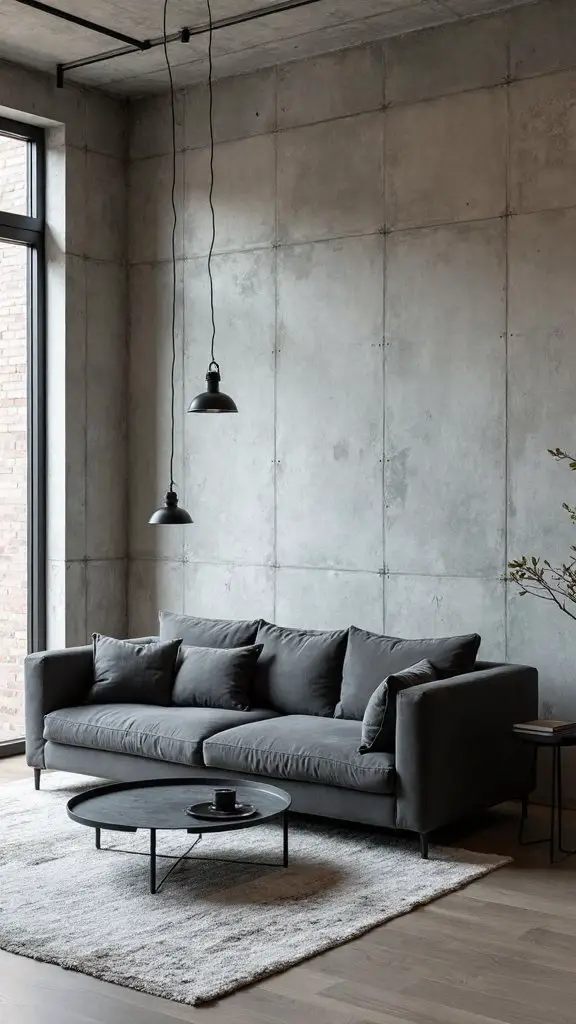 layered neutral industrial minimalist color