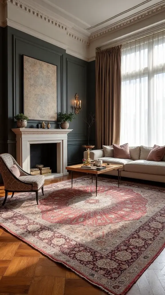 layered plush area rug foundation