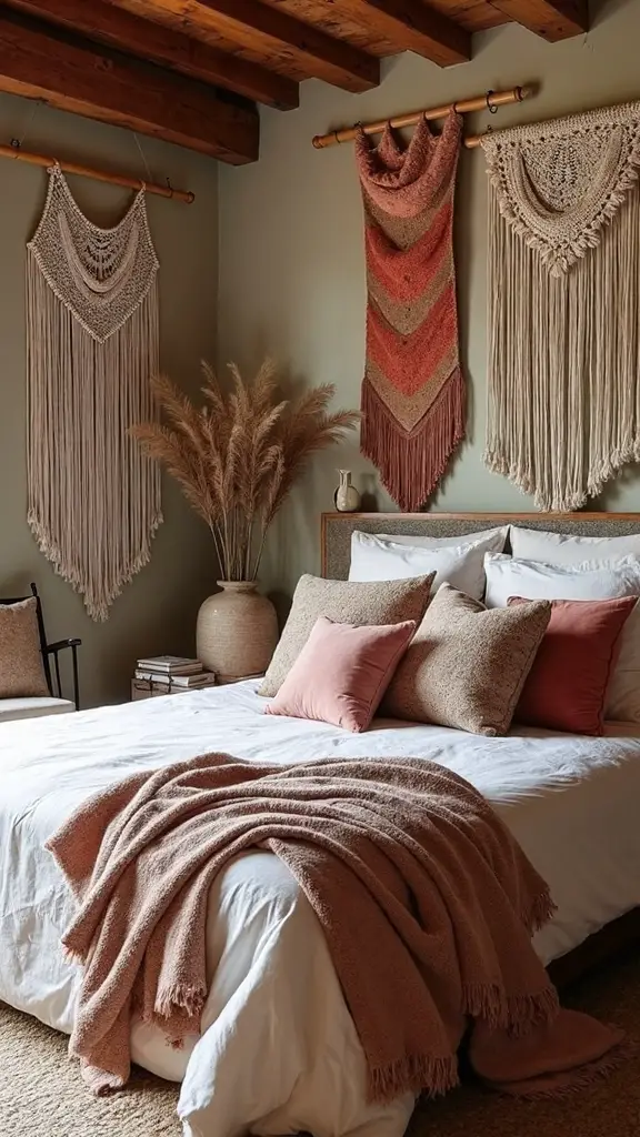 layered textured cozy bohemian