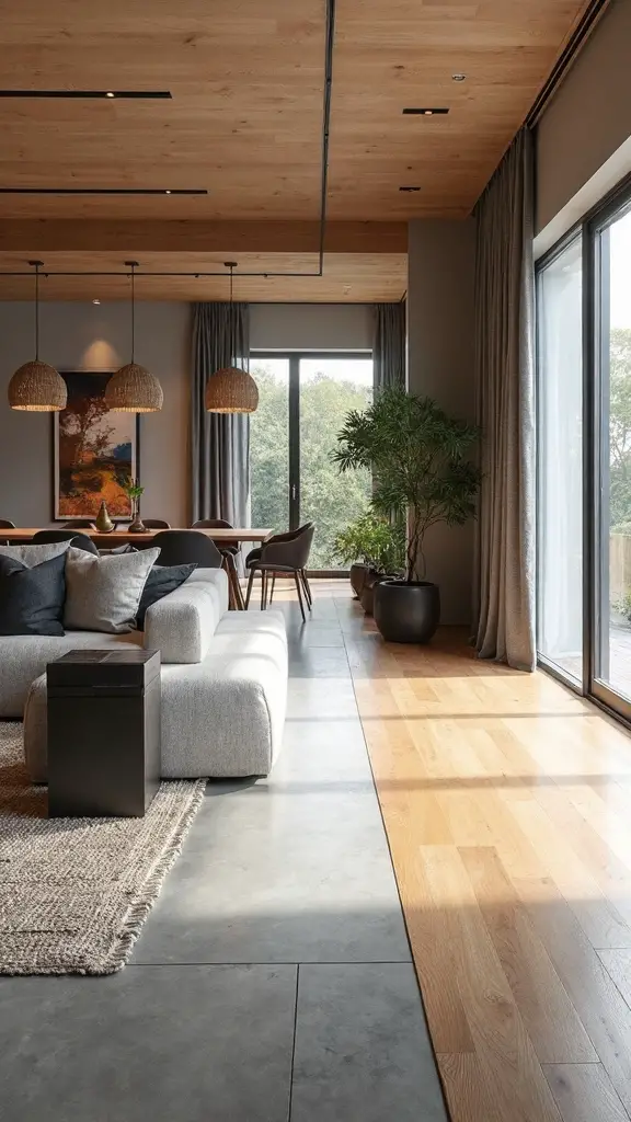 layered textures define multifunctional spaces