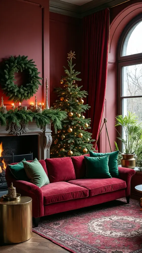 luxurious christmas color palette