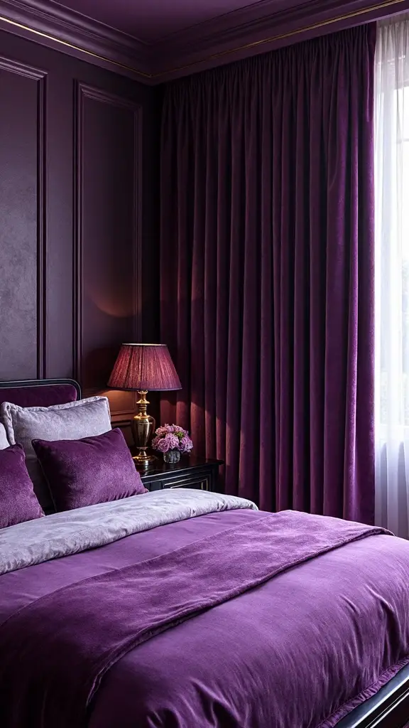 luxurious jewel toned royal bedroom retreat
