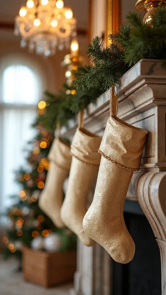 luxurious metallic holiday decor accents