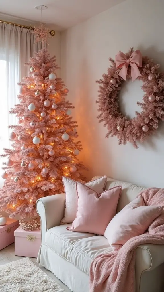 luxurious rose gold christmas elegance