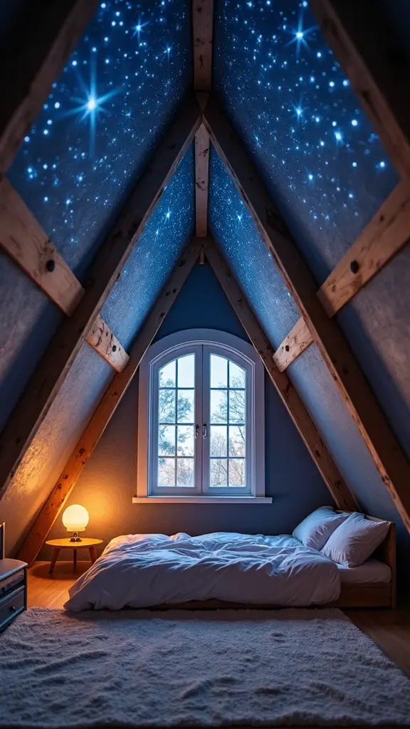 magical starry sky attic retreat