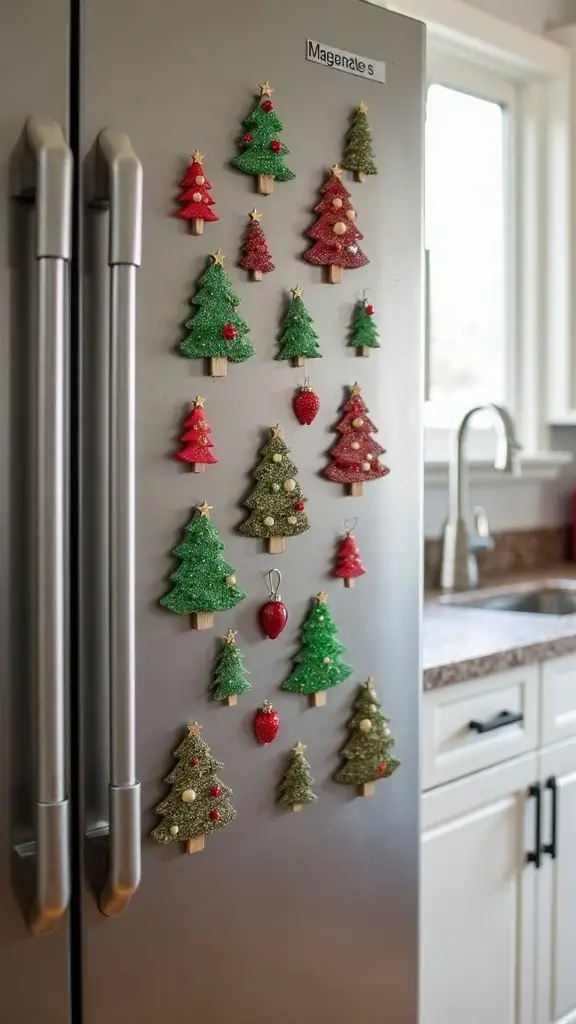 magnetic festive refrigerator displays
