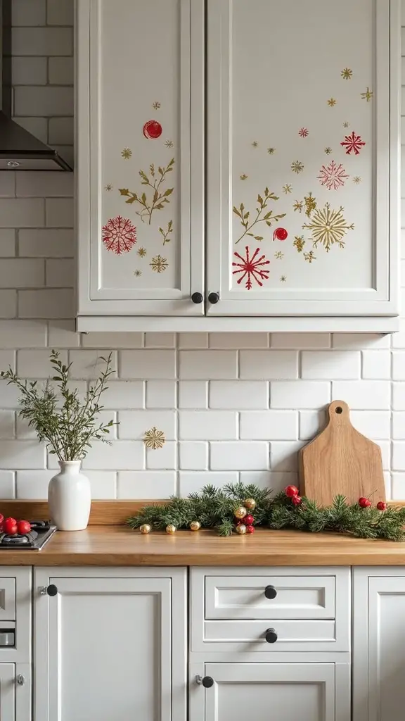 magnetic holiday decorative cabinet accents