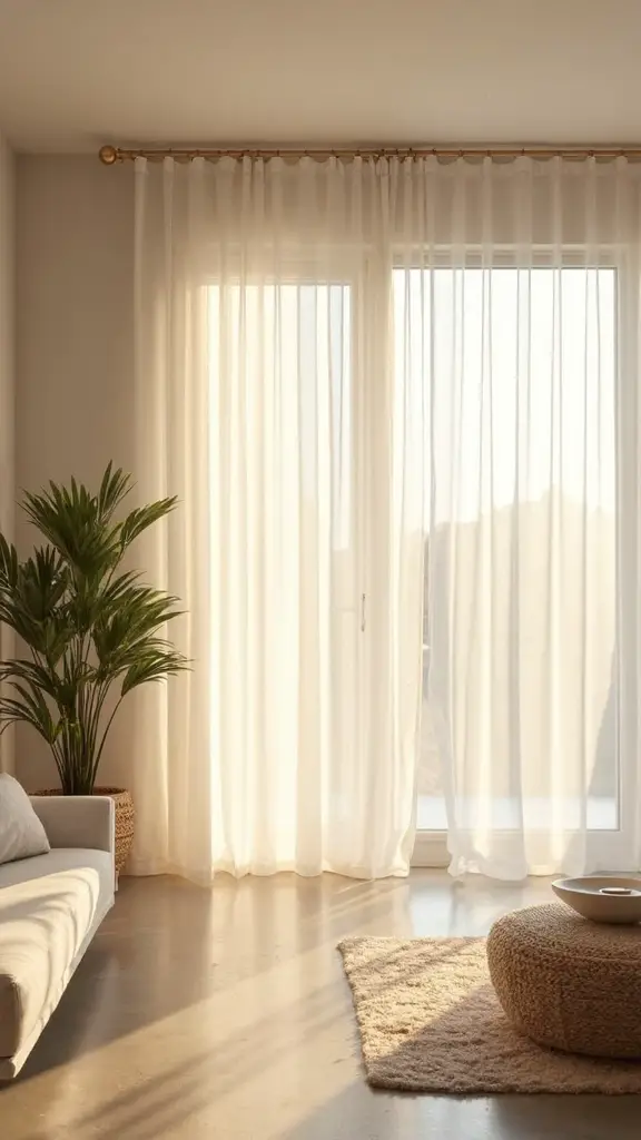 maximize daylight with sheer panels