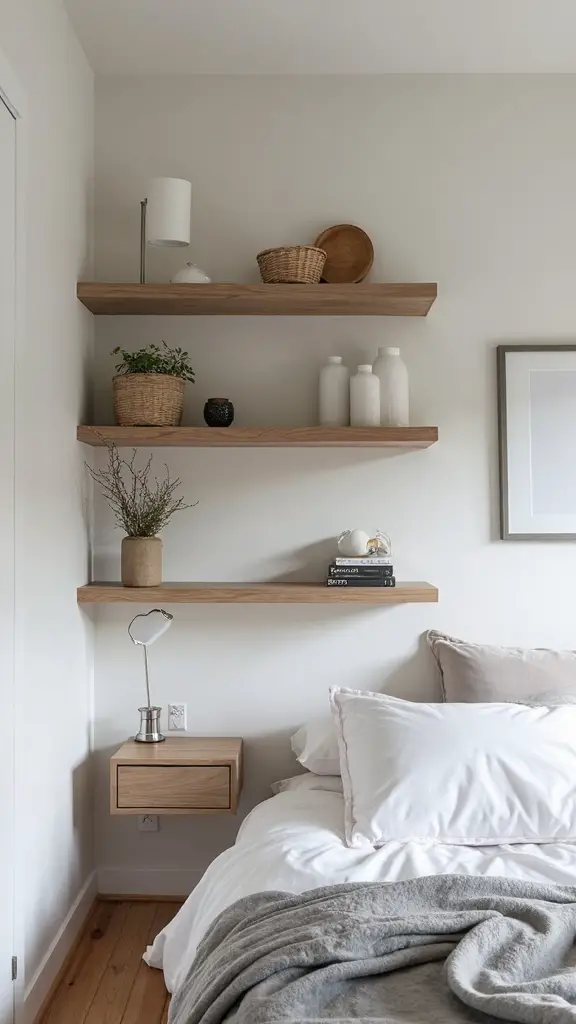 maximize vertical bedroom storage solutions