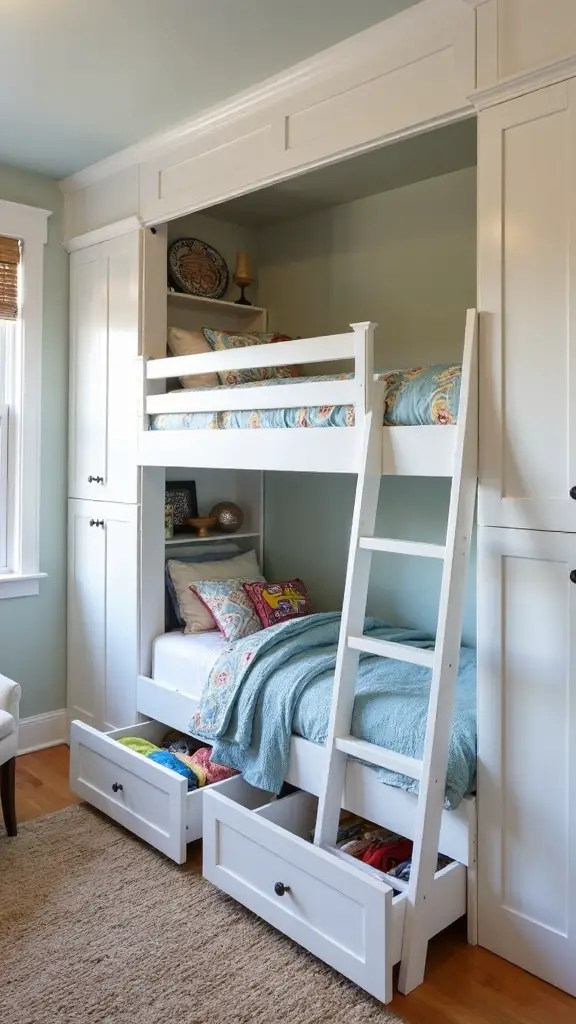 maximizing space with custom bunk beds