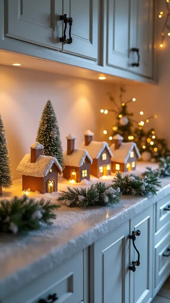 mesmerizing elevated winter village display