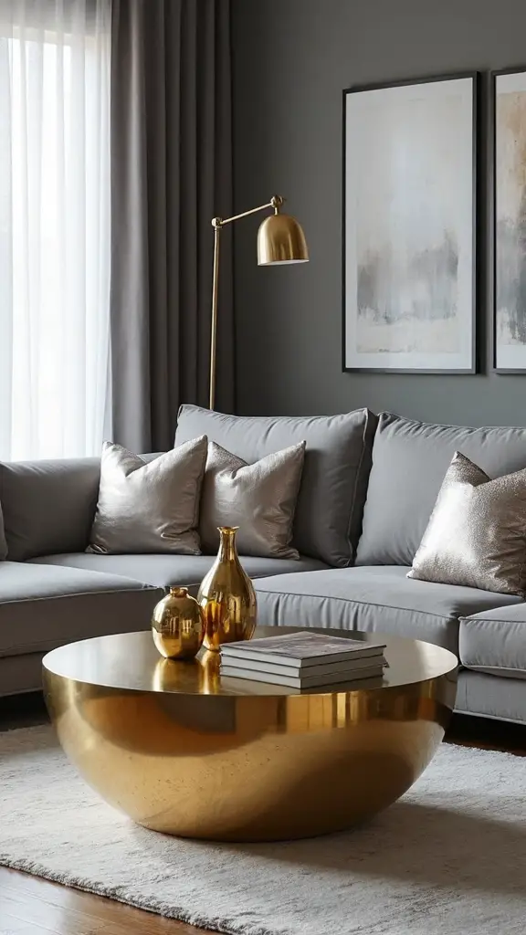 metallic glamorous sophisticated grey elegance