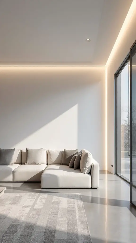 minimalist architectural linear led lighting