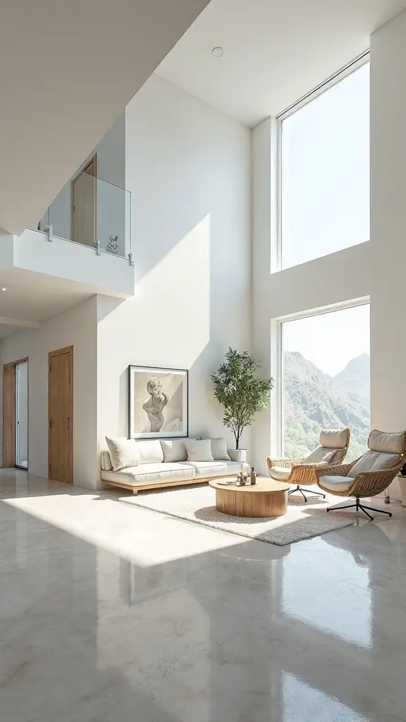 minimalist bright open concept spacious